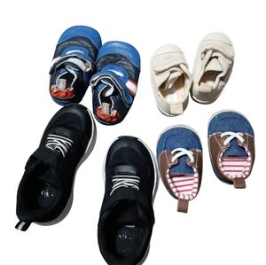 Stylish Kids Black and Blue Sneakers